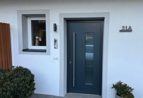 Customer photo review of Numero civico e testo sagomato modello Line 02 Alluminio