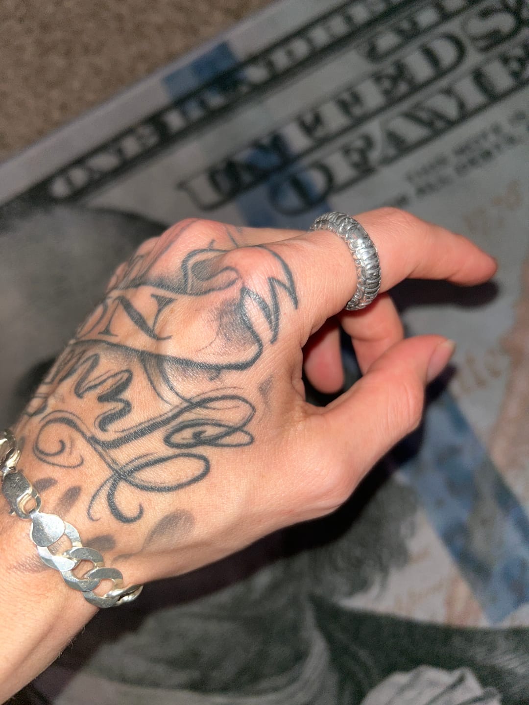 Customer photo review of UPGRADED CATACOMBS RING