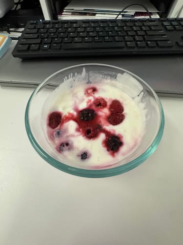 Customer photo review of Whey Protein Isolate Frosted Marshmallow