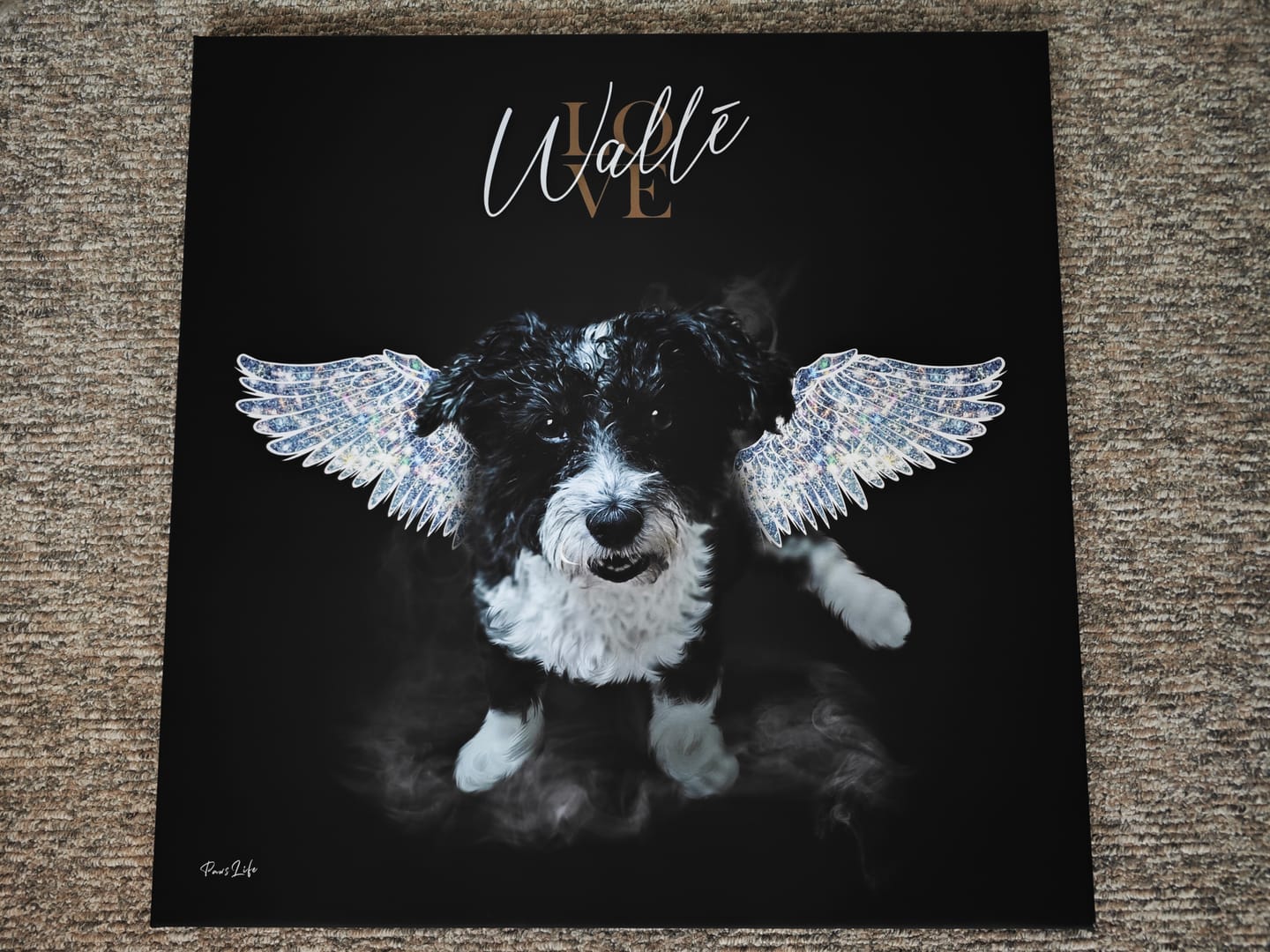 Customer photo review of Personalisiertes Portrait - Diamant Engel Stil