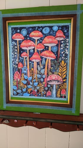 Customer photo review of Enchanted Mushroom Forest - Painting by Numbers