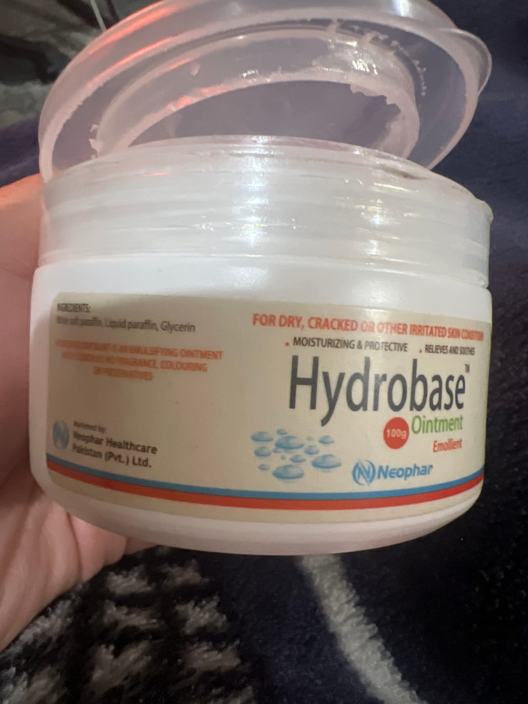 Customer photo review of Hydrobase Emollient Ointment