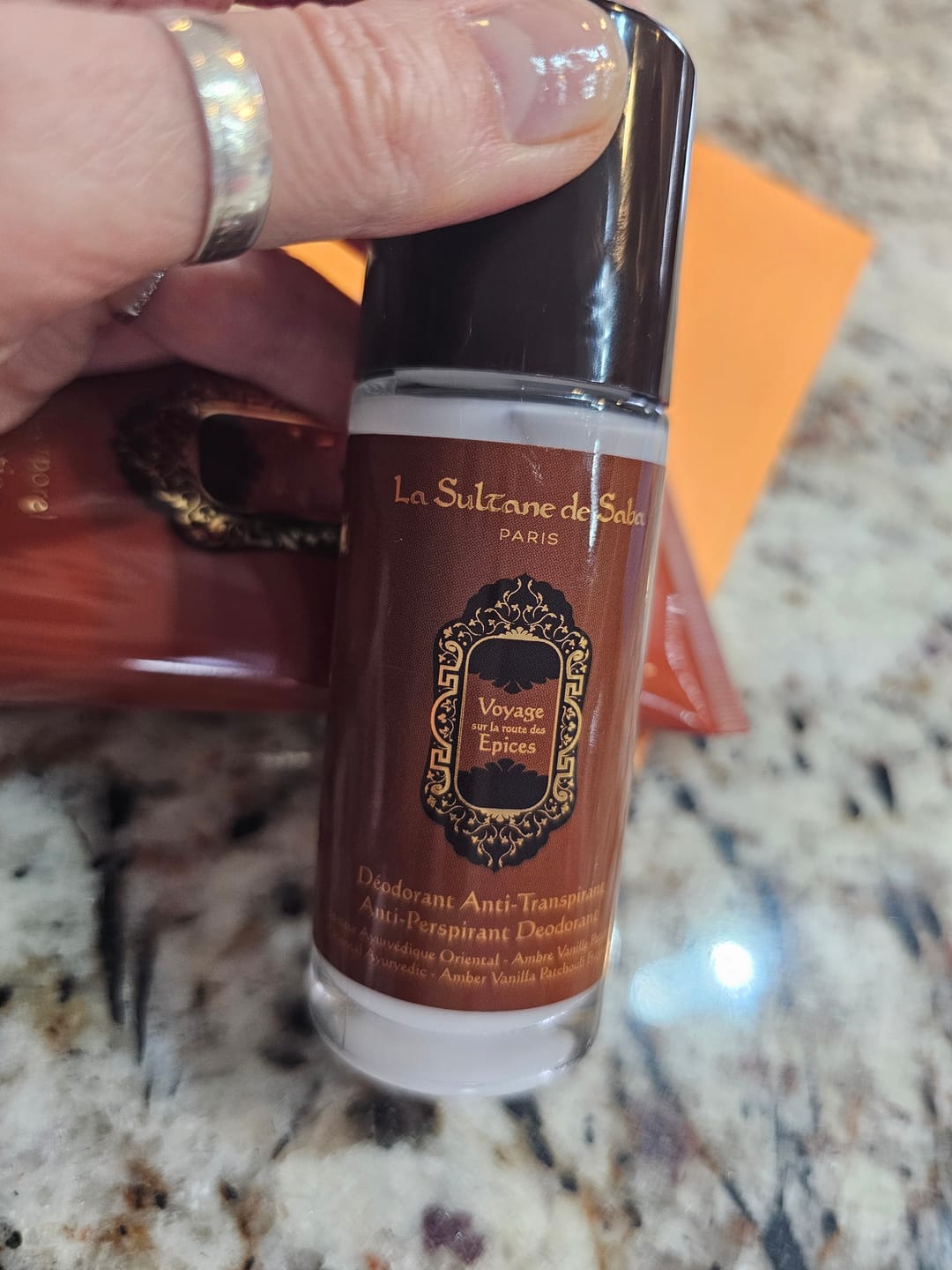 Customer photo review of Deodorant - Ayurvedic Treatment - Amber Vanilla Patchouli Journey To The Spices Route