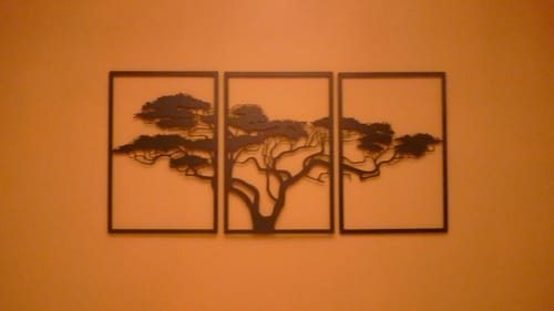 Customer photo review of Décoration murale en métal noir - Arbre de vie Africain