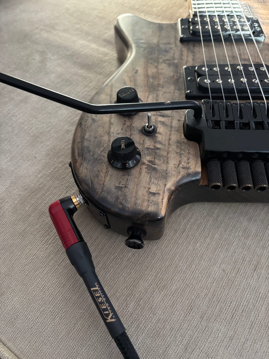 Customer photo review of The Kiesel Silent Instrument Cable - Black