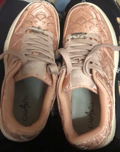 Customer photo review of Nihonga inspired Silk Sneakers
