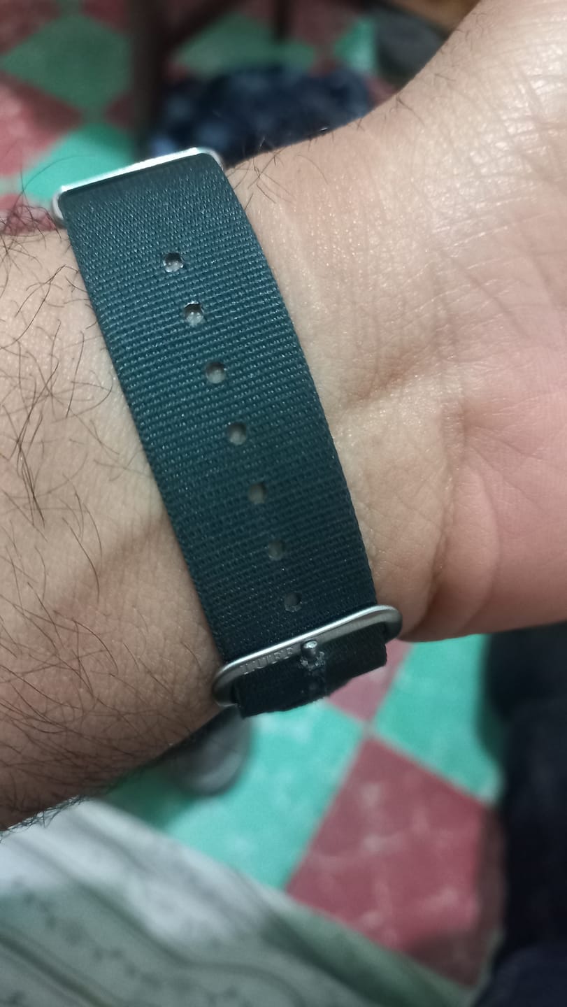 Customer photo review of Heat-Welded Plain Color Variant Mafia Strap 18, 20mm
