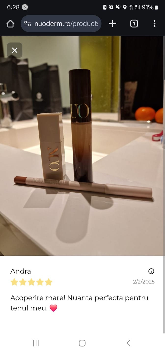 Customer photo review of Ruj mat cu textura confortabila