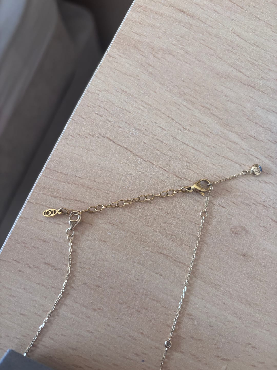 Customer photo review of Chain Extender Gold