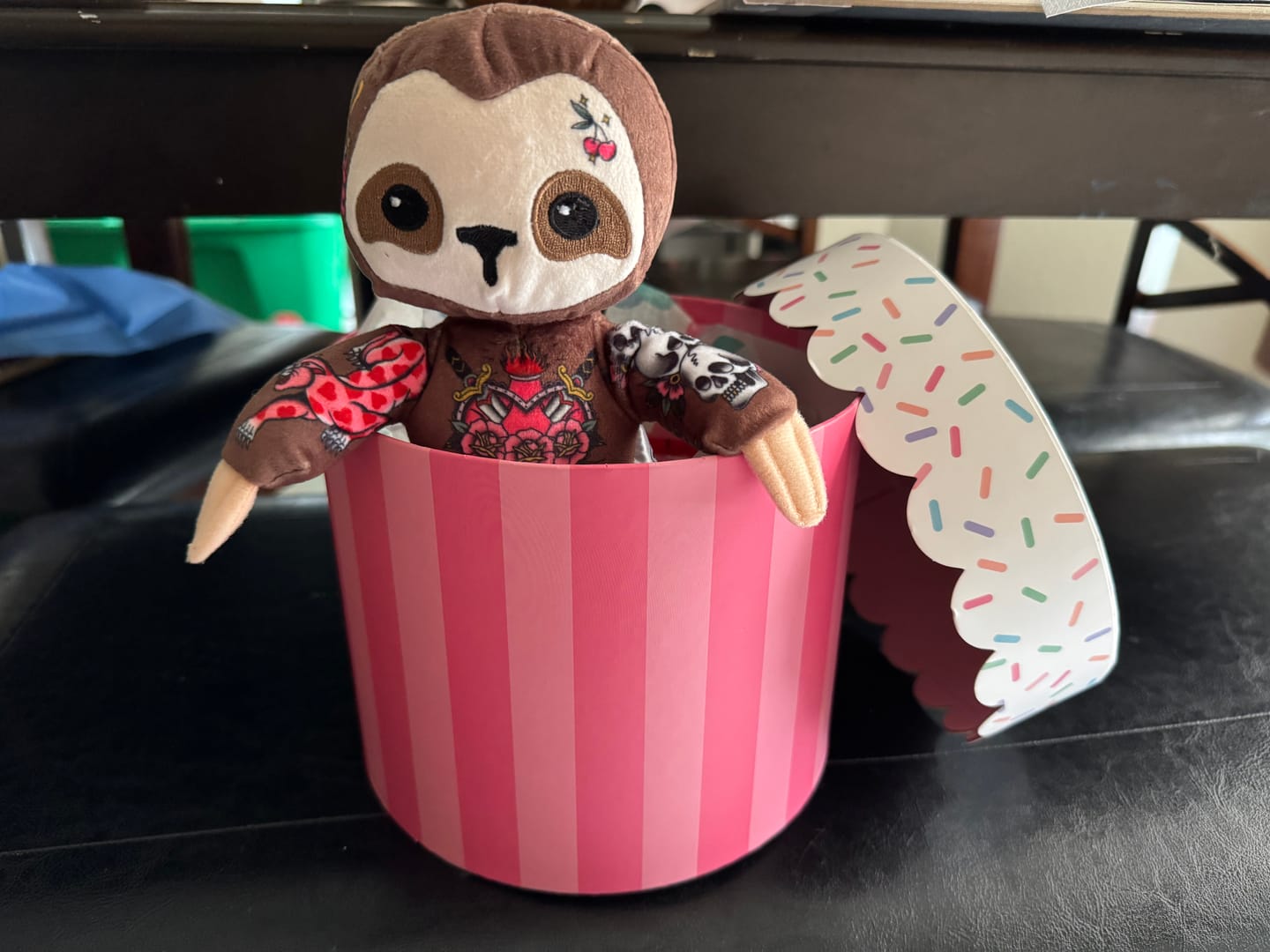 Customer photo review of Sandy the Sloth 8-inch Sprout Plushie