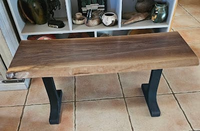 Customer photo review of Bench Legs 102 Wineglass 16H Metal Outdoor Furniture