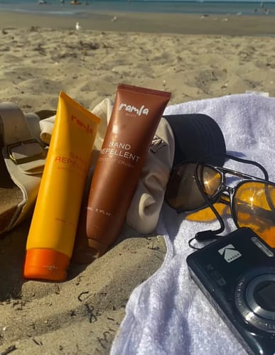 Customer photo review of Sand Repellent - Vanilla Caramel