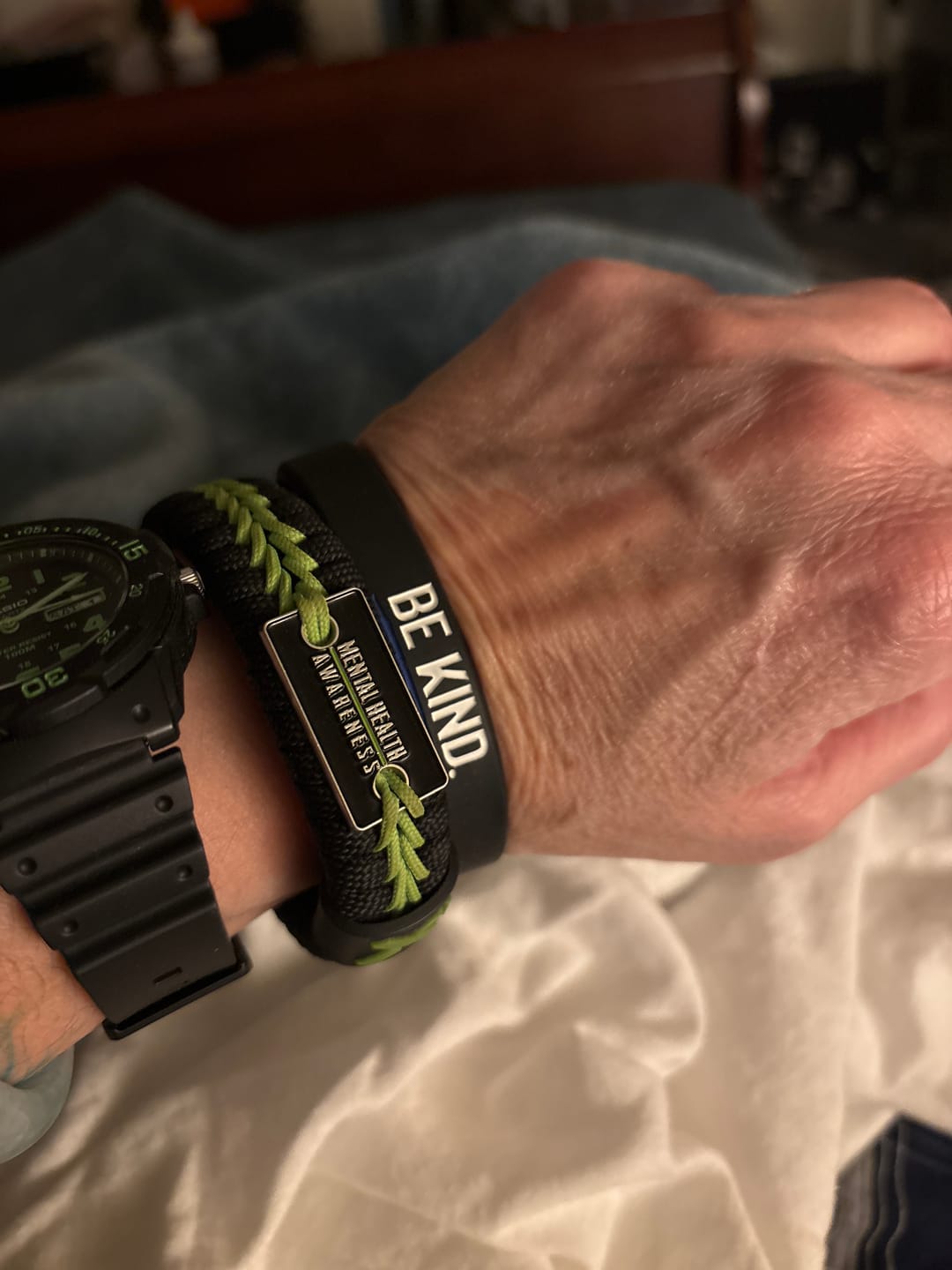 Customer photo review of Be Kind - Sticker & Silicone Bundle