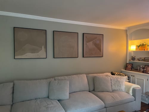 Customer review photo for Abstract Painting Set Of 3 #SP062