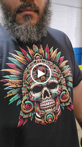 Customer video review of Azteca Warrior Calavera T-Shirt