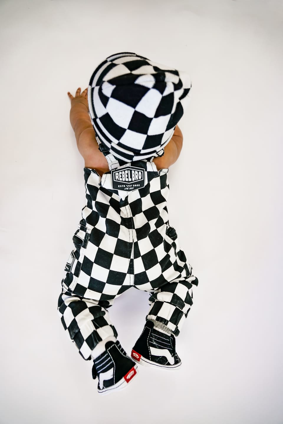 Customer photo review of The Live Fast Checkered Overall in Venice