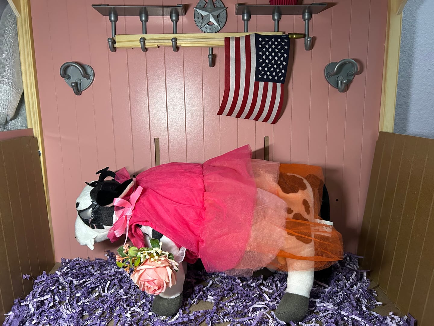 Customer photo review of Toothy Cow Plushie