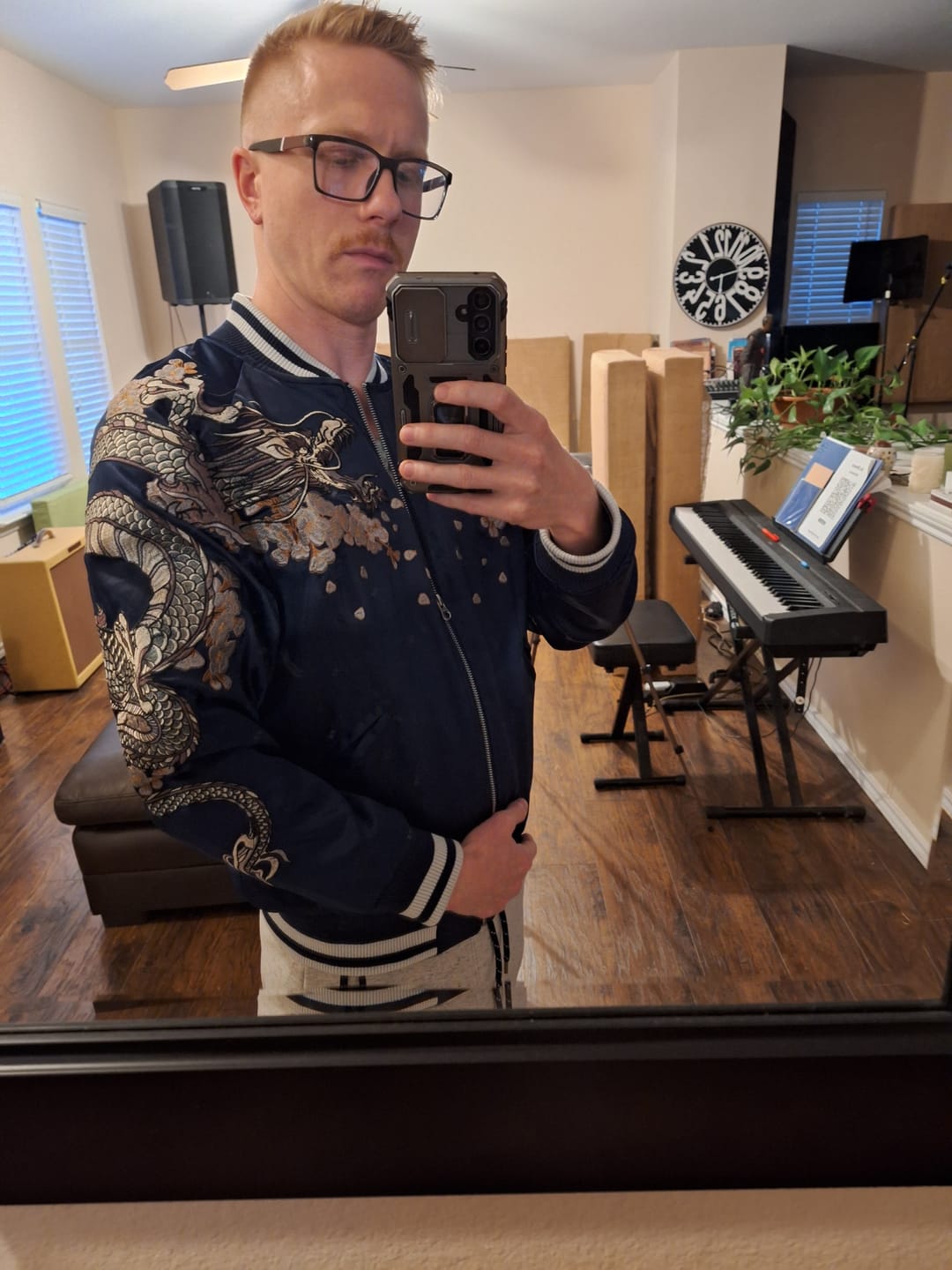 Customer photo review of Double Dragon & Phoenix Sukajan Souvenir Jacket