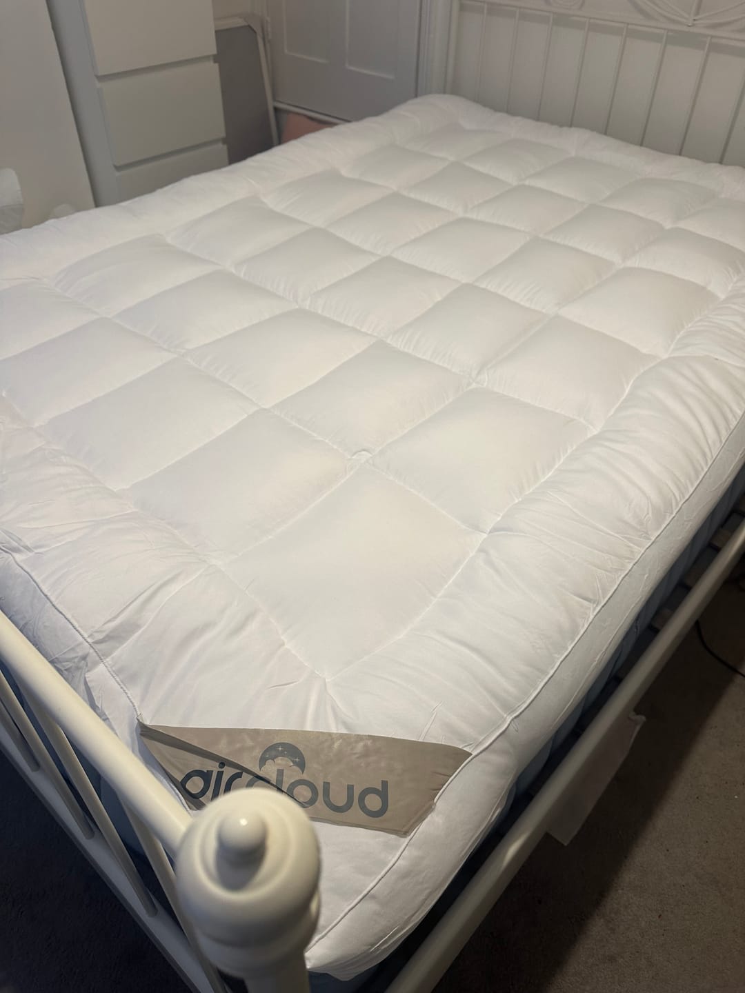 Customer photo review of 10cm Microfiber Mattress Topper