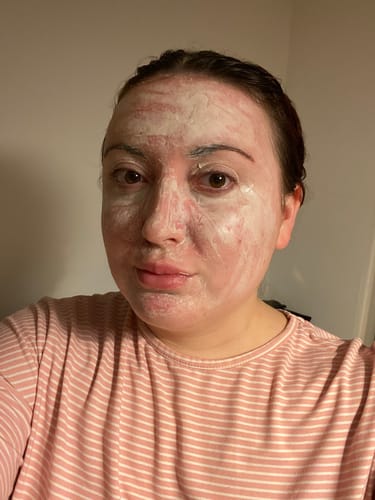 Customer photo review of The Clay Mask