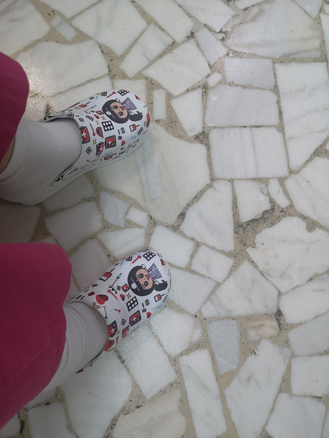 Customer photo review of Saboti Medicali Ortopedici, Albi cu Imprimeu, Femei - Model Airmax Asistenta
