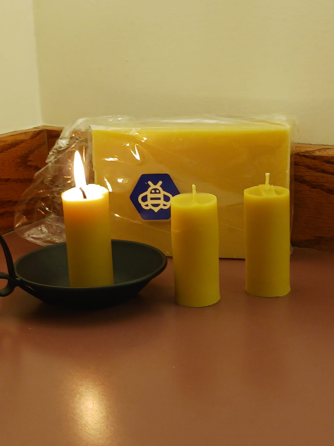 Customer photo review of Pure Beeswax Blocks (Free Shipping)
