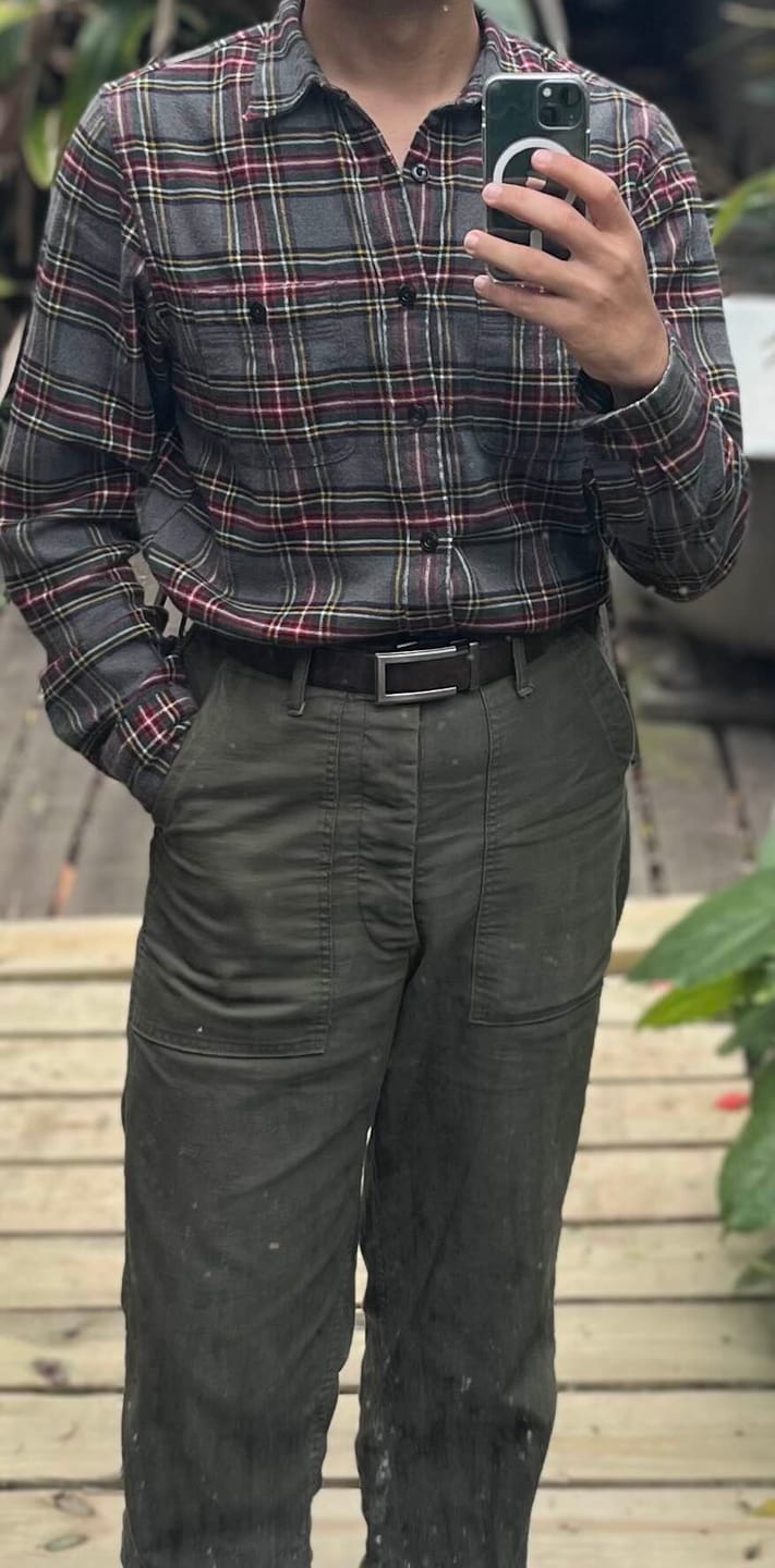 Customer photo review of Vietnam War OG-107 Utility Fatigue Pants