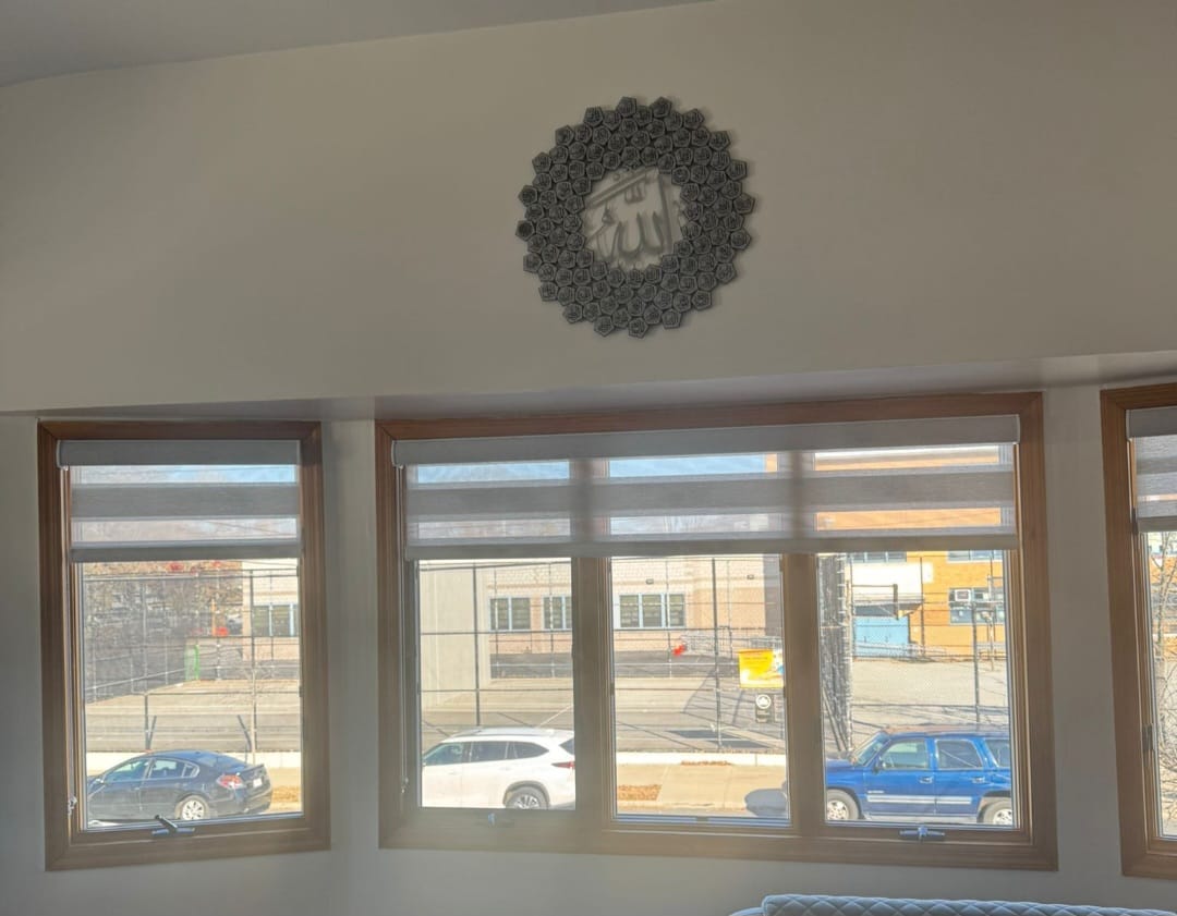 Customer photo review of 99 Names of Allah Asmaul Husna Islamic Wall Art