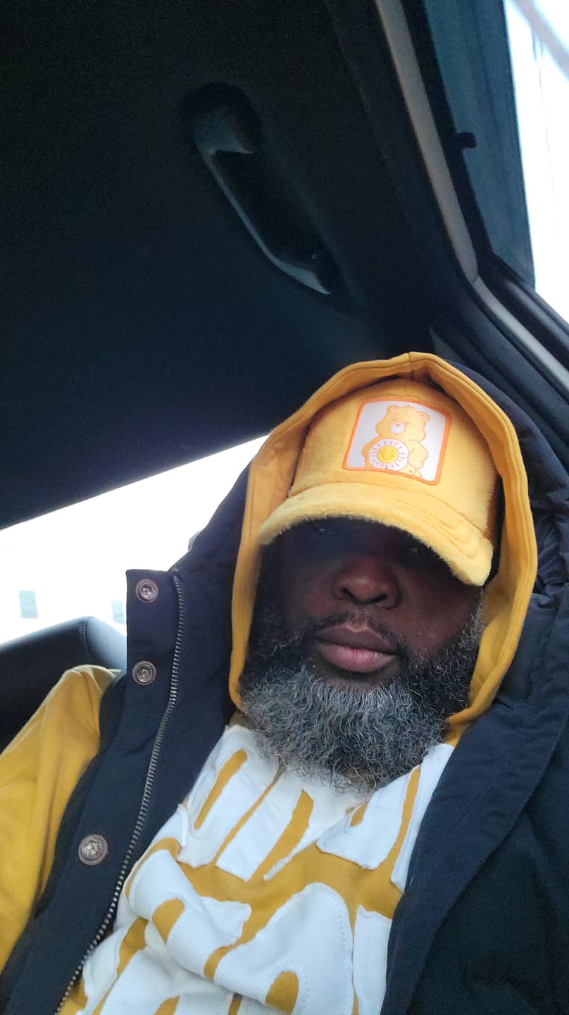 Customer photo review of OVERLORD X Care Bears:  Funshine Bear Trucker Cap