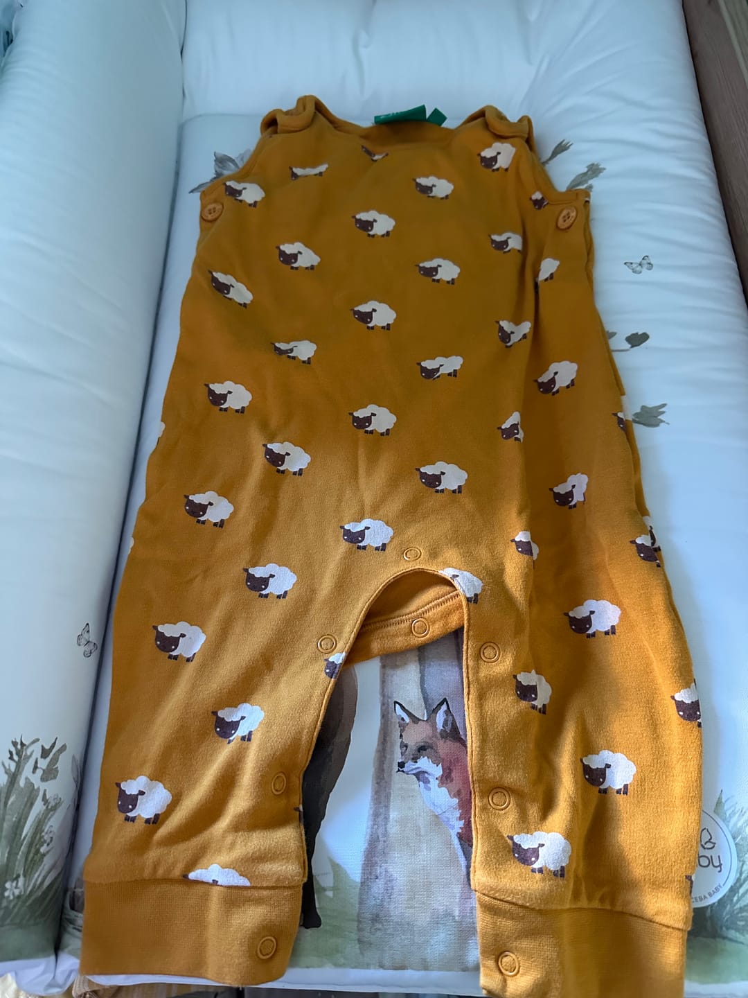 Customer photo review of Counting Sheep Everyday Dungarees