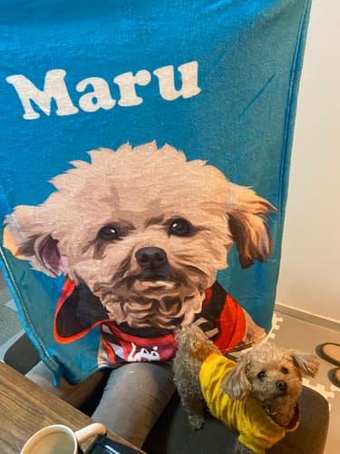 Customer photo review of Petcanvaオーダーメイド ペット似顔絵