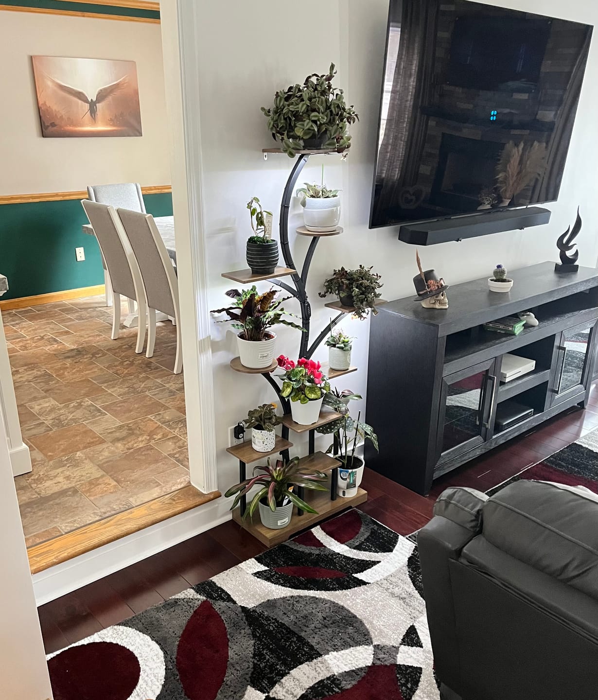 Customer photo review of 63" Indoor Plant Stand with Grow Lights