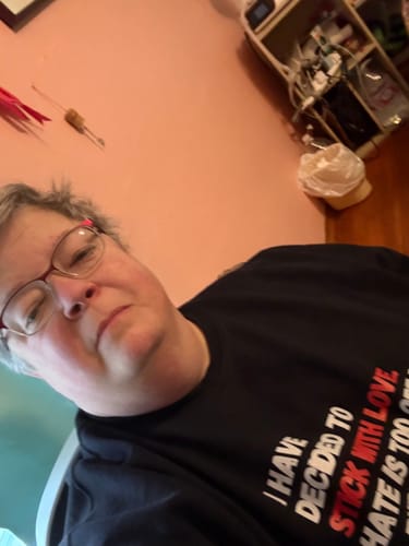 Customer photo review of MLK Stick with Love Unisex  Sweatshirt