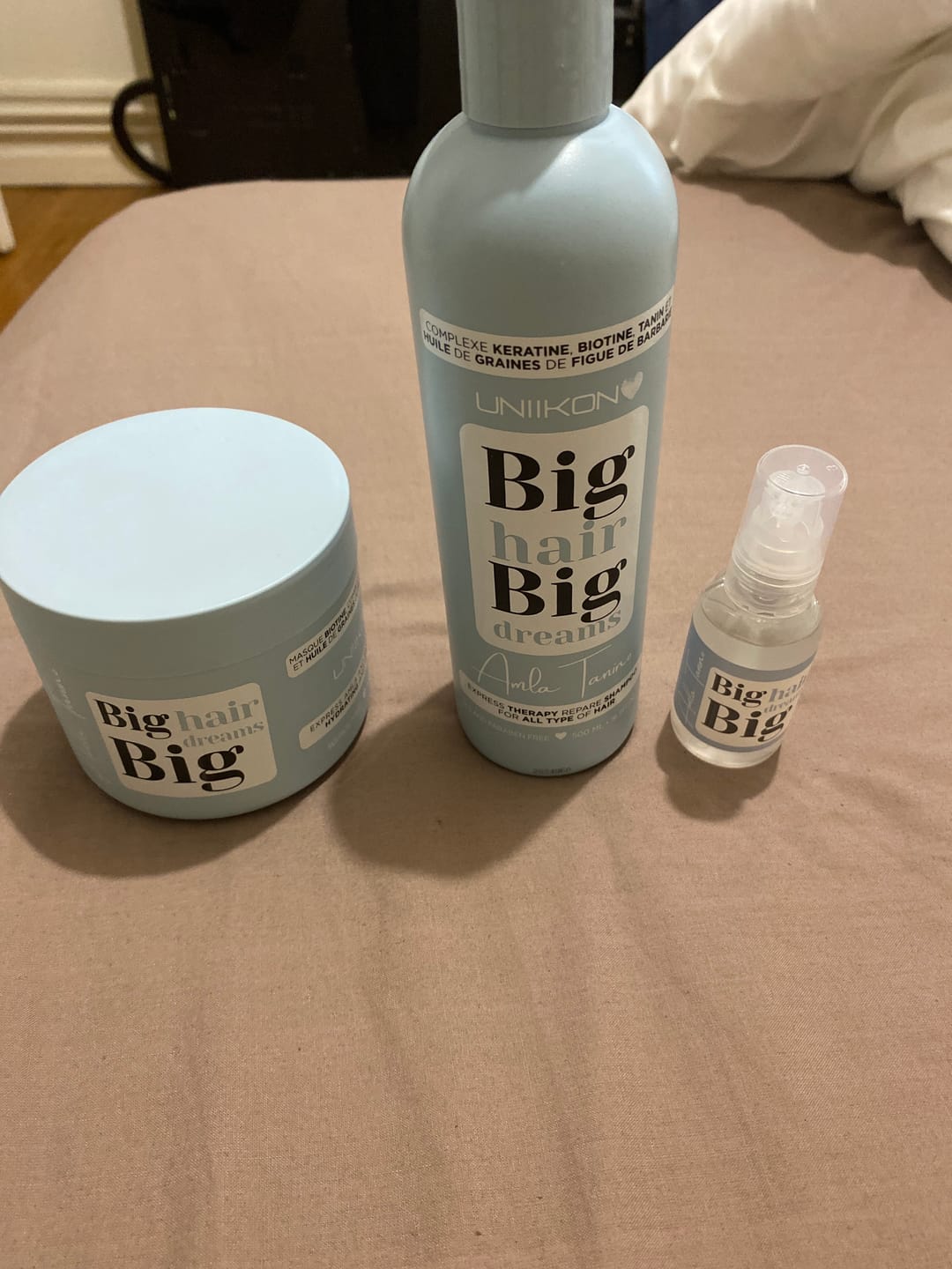 Customer photo review of Gamme Amla Tanino - Kit complet - Shampooing, masque et sérum