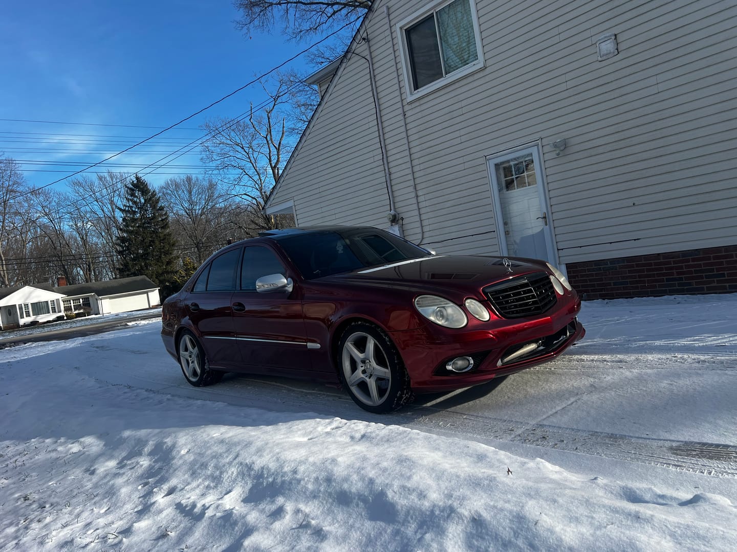 Customer photo review of Glossy Metallic Rufous Red Vinyl Wrap