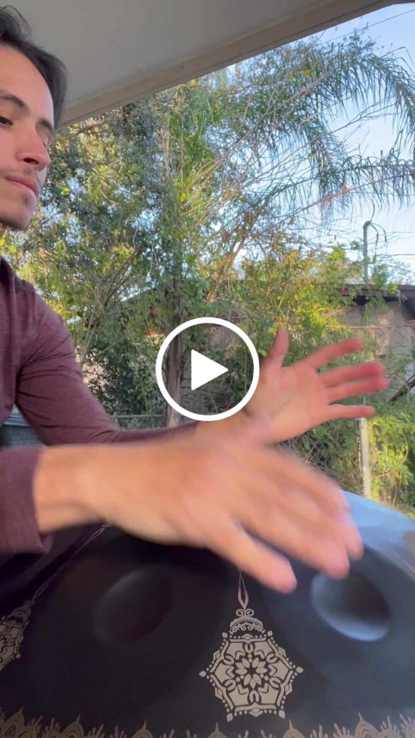 Customer video review of Datura Handpan Drum Mandala 440/432Hz D Minor Kurd Celtic Steel Drum