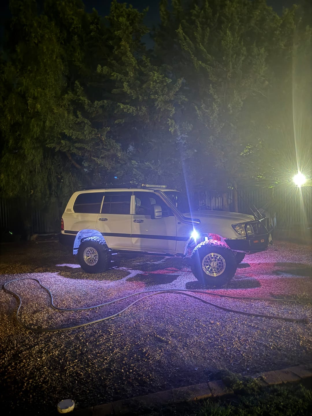 Customer photo review of Chasing RGB Rock Lights - 6 Pack