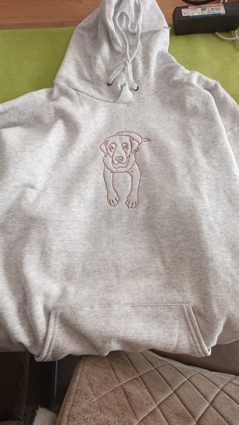 Customer photo review of Personalisierter & bestickter Hoodie