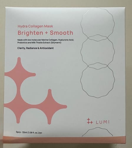 Customer photo review of Hydra Collagen Mask Brighten + Smooth