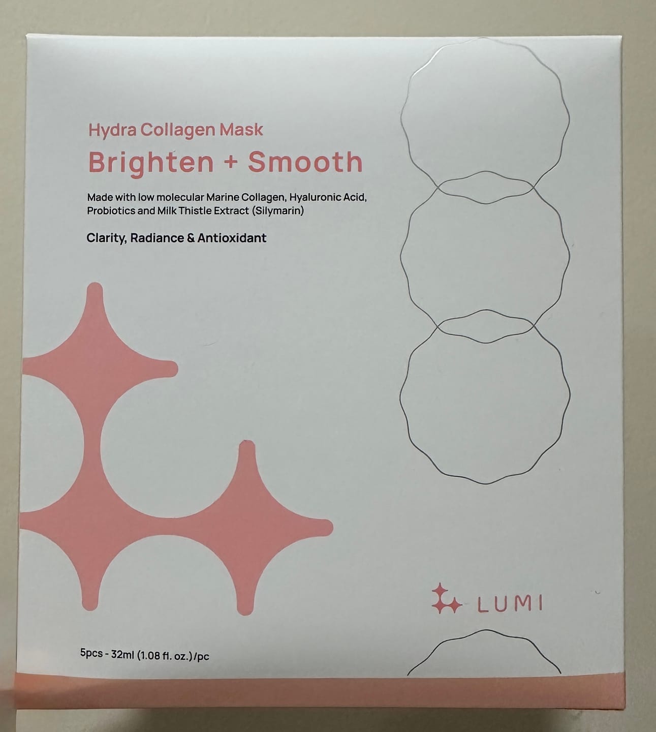 Customer photo review of Hydra Collagen Mask Brighten + Smooth