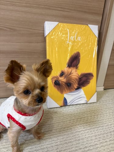 Customer photo review of Petcanva©オーダーメイド ペット似顔絵