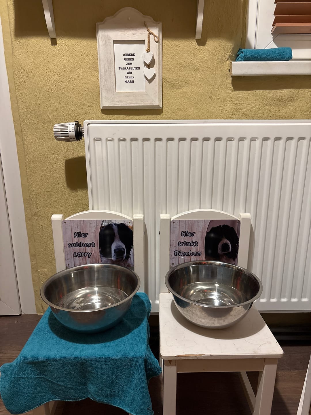 Customer photo review of Hunde-Türschild mit Foto & Wunschtext (UV- UND WETTERFEST) - Angebot beim Kauf eines 2. Schildes