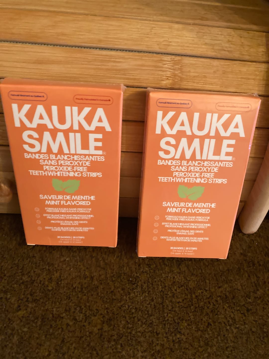 Customer photo review of Bandes Kauka Smile (sans peroxyde)
