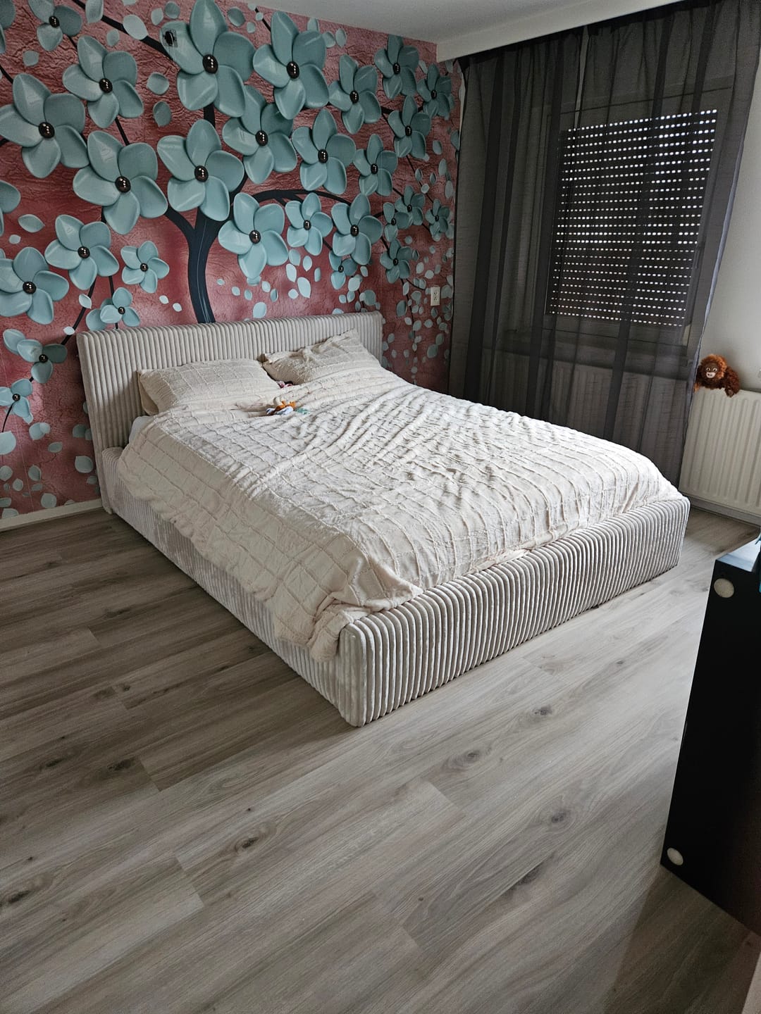 Customer photo review of Dekbedovertrek Teddy Fleece Fluffy Pearl White