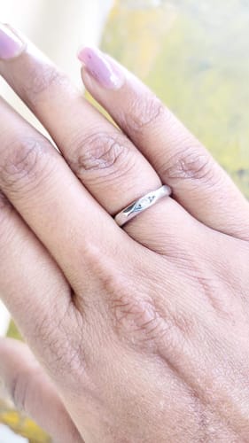 Customer photo review of Silver Rhomb Ring