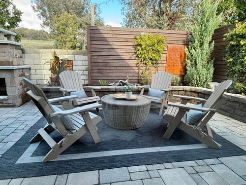 Customer photo review of DURAWEATHER POLY® Folding Adirondack Chairs Set of 4 King-Size