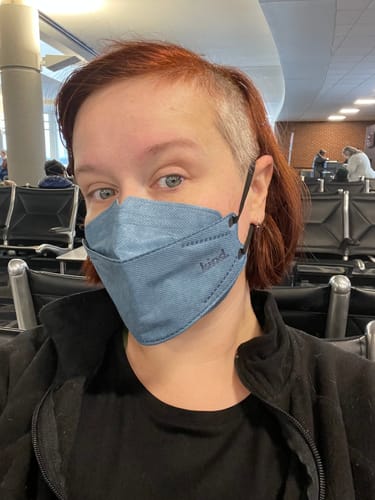 Customer photo review of KN95 Respirator Face Mask: Glacier Bundle