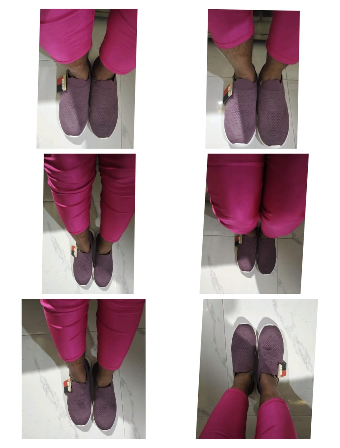 Customer photo review of Bacca Bucci Women's WALKER Slip-On Walking Breathable Mesh Sports Shoes Sneakers