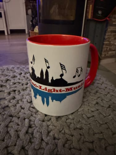 Customer photo review of TassenExpress - Becher Keramik Tasse mit Logo bedruckt 325ml Firmenlogo