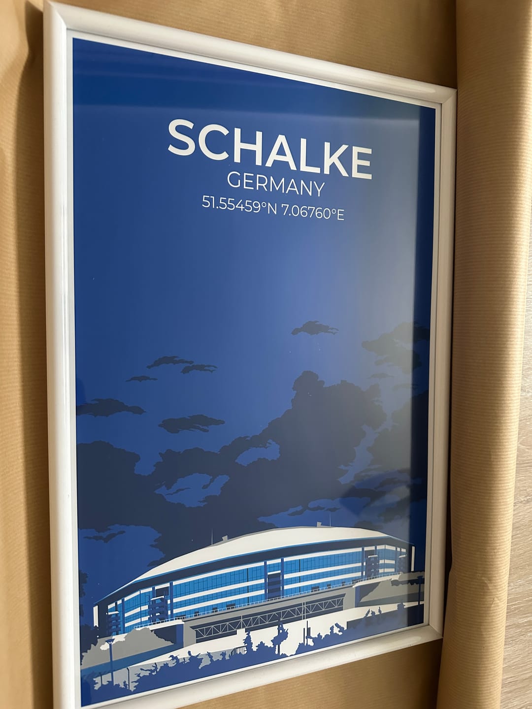 Customer photo review of Stadion Illustration Poster Schalke
